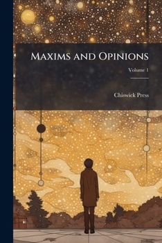 Paperback Maxims and Opinions Book
