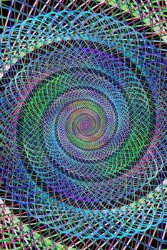 Rainbow Spiral: 6x9 Lined Journal