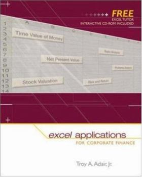 Paperback Excel Applications for Corporate Finance with Excel Tutor Book