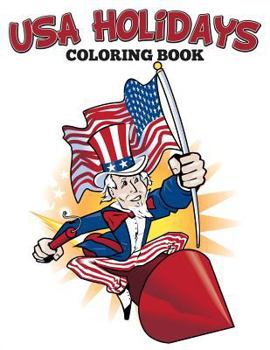 Paperback USA Holidays Coloring Book