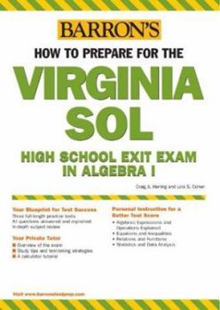 Paperback How to Prepare for the Virginia Sol: High School Exit Exam in Algebra I Book