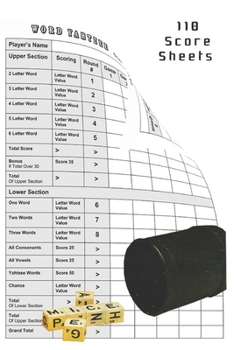 Word Yahtzee 110 Score Sheets: Game Record Keeper Book | Score Keeping Book | Size:6" x 9" - 110 Pages (Gift)