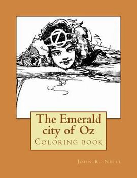 Paperback The Emerald city of Oz: Coloring book