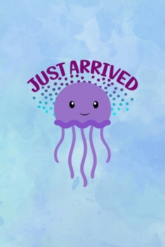 Just Arrived: All Purpose 6x9 Blank Lined Notebook Journal Way Better Than A Card Trendy Unique Gift Blue Watercolor JellyFish
