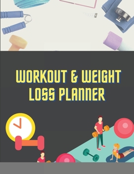 Paperback Workout and Weight Loss Planner Book