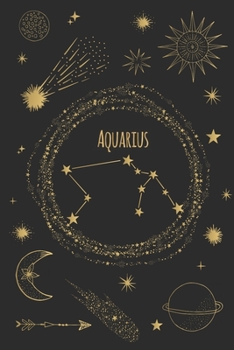 Paperback Aquarius: Horoscope Journal - Zodiac Notebook - A Great Aquarius Gift Book