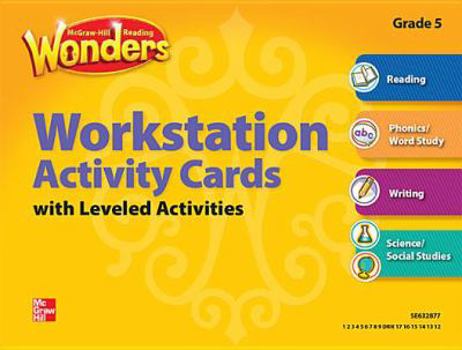 Misc. Reading Wonders, Grade 5, Workstation Activity Cards Package Book