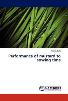 Paperback Performance of mustard to sowing time Book