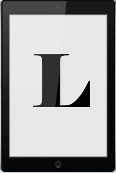 L: Personalized College Ruled Pages Notebook Journal Modern Black Tablet Tech Theme Bjournal Notepad Initial Monogram Letter L- Many Usage Handy Travel Size For Men Teens Boys