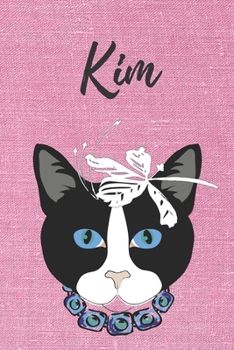 Personalisiertes Notizbuch - Katze Kim: DIN A5, 120 blanko Seiten (German Edition)