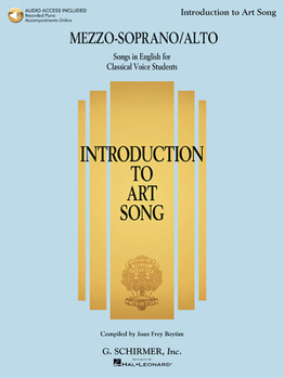 Paperback Introduction to Art Song for Mezzo-Soprano/Alto: Songs in English for Classical Voice Students Book