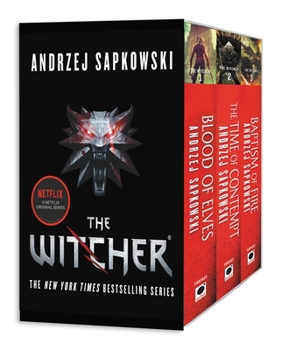 Paperback Witcher Boxed Set: Blood of Elves, the Time of Contempt, Baptism of Fire (3 Volume Set) Book