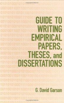 Hardcover Guide to Writing Empirical Papers, Theses, and Dissertations Book