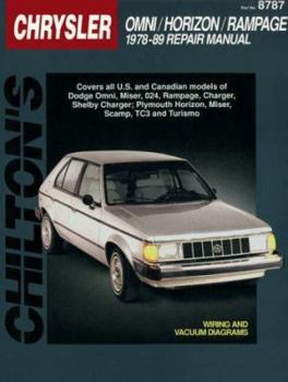 Paperback Chrysler Omni, Horizon, and Rampage, 1978-89 Book