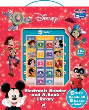 Disney - Mickey Mouse, Toy Story and More! Me Reader Electronic Reader 8 Book Library- PI Kids