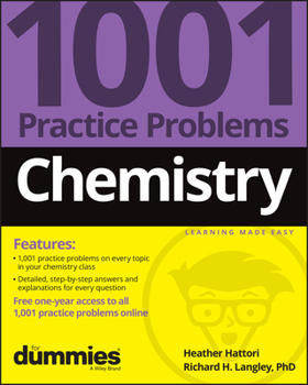 Paperback Chemistry: 1001 Practice Problems for Dummies (+ Free Online Practice) Book