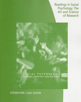 Paperback Readings in Social Psychology: The Art and Science of Research Book