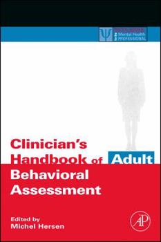 Paperback Clinician's Handbook of Adult Behavioral Assessment Book