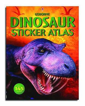 Paperback Sticker Atlas Dinosaurs Book