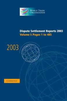 Hardcover Dispute Settlement Reports 2003 Book