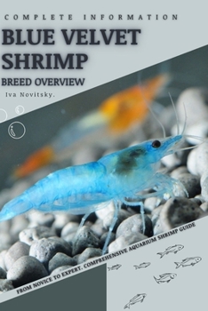 Paperback Blue Velvet Shrimp: From Novice to Expert. Comprehensive Aquarium shrimp Guide Book