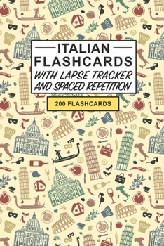 Paperback Italian Flashcards: Create your own Italian Flashcards. Learn Italian words and Improve Italian vocabulary with Active Recall - includes S Book