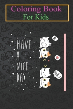 Coloring Book For Kids: Funny Cute Cats Loves Human Everyday Life Pet -bIkF3 Animal Coloring Book: For Kids Aged 3-8 (Fun Activities for Kids)