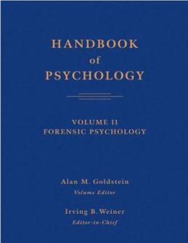 Paperback Handbook of Psychology, Forensic Psychology Book