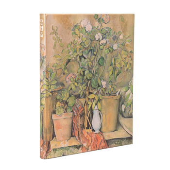 Diary Paperblanks Cezanne's Terracotta Pots and Flowers Cezanne's Terracotta Pots and Flowers Hardcover Journal Ultra Unlined Elastic Band 144 Pg 120 GSM Book