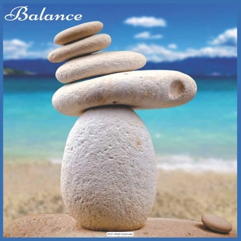 Paperback Balance 2021 Wall Calendar: Official Balance Calendar 2021 Book