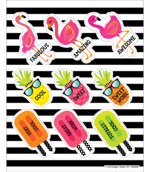 Misc. Supplies Simply Stylish Tropical Tropical Motivators Motivational Stickers Book