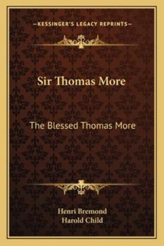 Paperback Sir Thomas More: The Blessed Thomas More Book