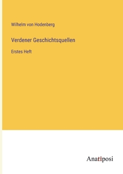 Paperback Verdener Geschichtsquellen: Erstes Heft [German] Book