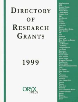 Paperback Directory of Research Grants 1999 Book