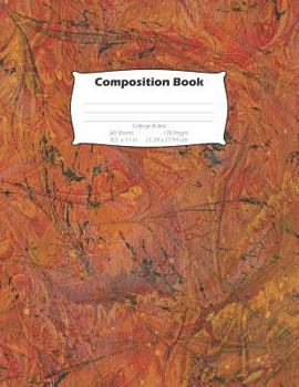Composition Book : College Ruled Composition Marble Notebook, 120-Page, Marble Cover