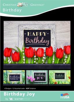 Birthday Joy - Birthday Greeting Cards - KJV Scripture - (Box of 12)
