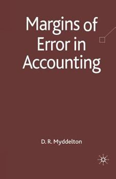 Paperback Margins of Error in Accounting Book