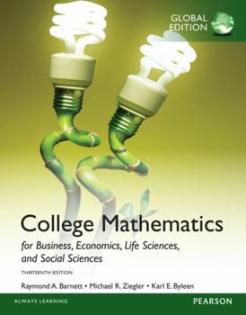 Paperback College Mathematics for Business, Economics, Life Sciences and Social Sciences, Global Edition Book