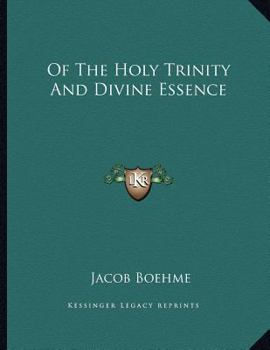 Paperback Of the Holy Trinity and Divine Essence Book