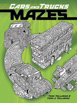 Paperback Cars and Trucks Mazes Book