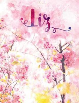 Liz: Personalized Journal - A Pink Cherry Blossom Diary