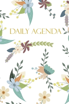 Paperback Daily Agenda: 3 Month Planner with Mandala Designs to Color for Stress Relief - Weekly and Monthly Calendars, Daily Schedule, To-Do Book