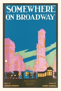 Paperback Vintage Journal Somewhere on Broadway, Sheet Music, New York Book