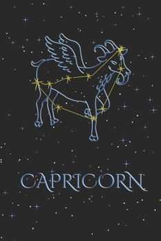 Paperback Zodiac Notebook - Capricorn: Horoscope Journal - 120 Pages, blanc lined, 6" x 9" - Astrology Notepad, Diary, Notes Book