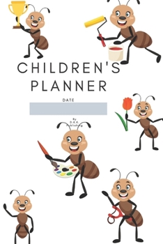 Paperback Children's Planner: A planner for your child for the whole month day by day. Development and self-control from an early age. Funny graphic Book