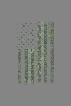 Husband Daddy Proctector Hero: Cool Animated Flag Design For Father Notebook Composition Book Novelty Gift (6"x9") Dot Grid Notebook to write in