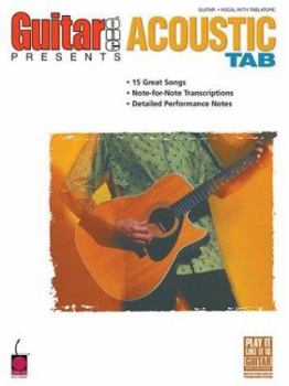 Paperback Guitar One Presents Acoustic Tab Book