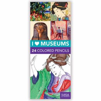 Misc. Supplies I Heart Museums Colored Pencil Set and Pencil Sharpener [With Sharpener] Book