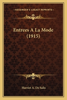 Paperback Entrees A La Mode (1915) Book