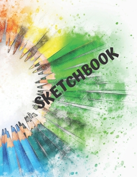 Paperback Sketchbook.: 8.5" X 11" Large Blank Book For Draw, Sketch and Doodle. Book